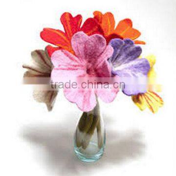 2017  express wholesale high quality new products hot sale felt artificial flower bouquet home decoration made in china
