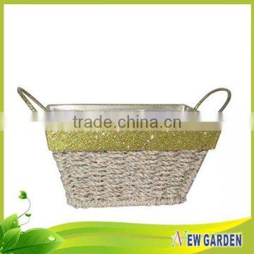 China Ecological Hand-woven Durable Best Service Rope Flower Basket