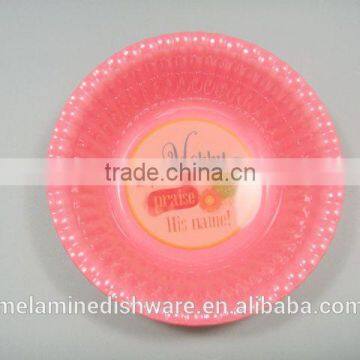 100% Melamine Factory Wholesale Safety Kids Children Cake Plate photo-3