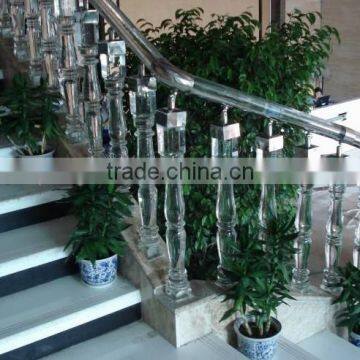 crystal modern staircase handrails