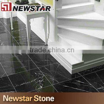 Newstar Nero Marquina China Polished Black Marble Tile With White Vein photo-4