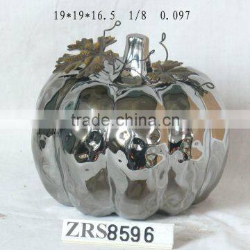 big ceramic electroplated pumpkin