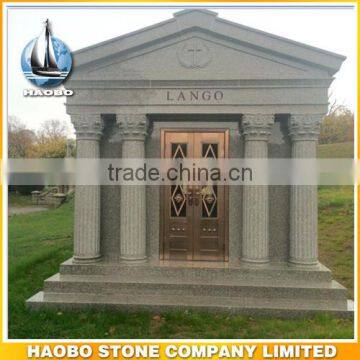 Haobo Factory Direct Natural Granite 6 Crypts Family Mausoleum For Sale