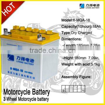 12V18Ah three wheel bike battery