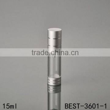 classic design silver 30ml airless bottle essential oil airless pump bottle 30ml