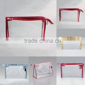 Eco-friendly Large Compartment Clear PVC Women Handbags Recyled Wash Organizer Bags Waterproof Makeup Pouch photo-2