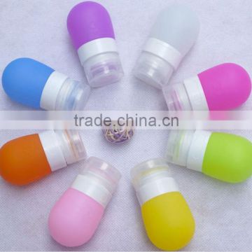 30ml 60ml 90ml Colorful Empty Silicone Travel Refillable Bottle Cosmetic Soft Tube Packing Press