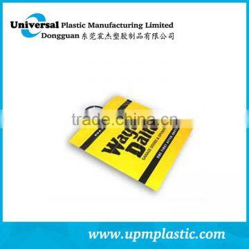 Semitransparent biodegradable plastic handle bags