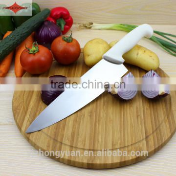 ZY-B1127A 10 inch food grade chef knife kitchen knife with comfortable white PP handle