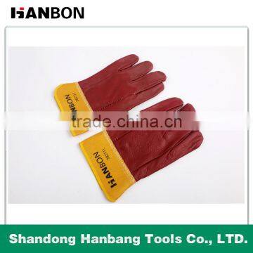 Professional Welding Goves With High Quality of 11'' and 18'' Yellow Color photo-6