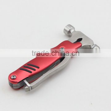 Red Multi-function Tool Hammer Drill Plier 7 in 1 Multi Hammer