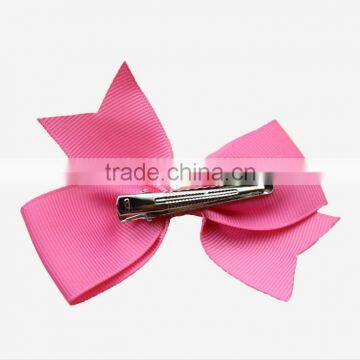 Hot Sale Beautiful Grosgrain Ribbon Kids Hair Clips Bows Kids Hair Clips photo-6