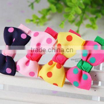 Factory Wholesale New Plastic Bows Shaped Kids Hair Clips photo-4