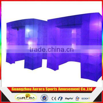 2017 hot sale inflatable photo booth Inflatable Photo Studio 3d photo booth LED cube tube made in Guangzhou Inflatable factory