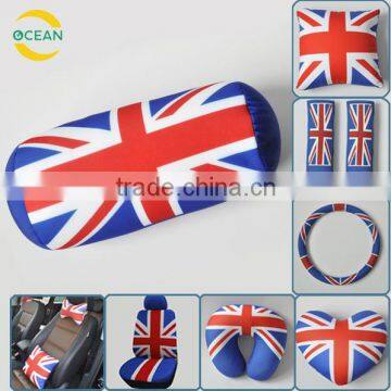 UK Flag Car Pillow with High Quality PP Cotton