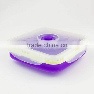 New Design High Quality Food Grade Silicone Kitchen Bowl/lunch Box/Microwave Food Container photo-3