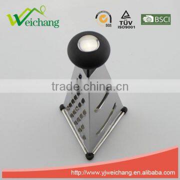 WCGT201 3 Sides Vegetable Kitchen Graters Stainless Steel Cheese Carrot Grater photo-3