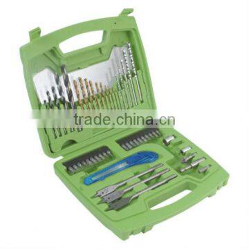 51pcs metal drill,masonry drill,wood drill set in blow mold case