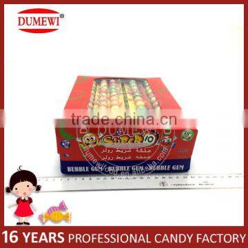 Ball Shape Watermelon Bubble Gum On Paper Ruler photo-3