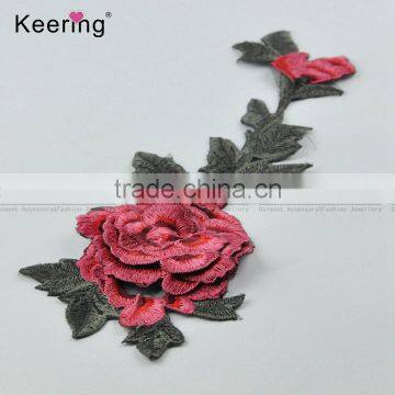 Sew-on Clothes Flower Applique Dress Embroidery Patch Fabric photo-4