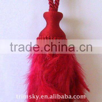 Feather Curtain Tiebacks