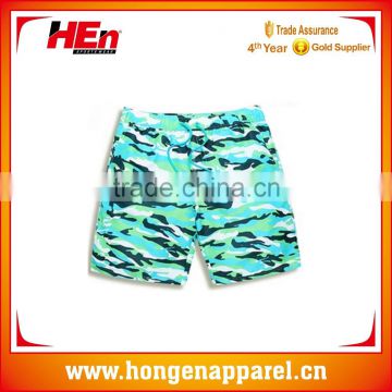 Hongen apparel Customized sublimation digital printing boy's beach short