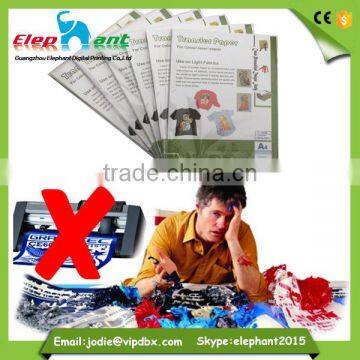 Wholesale Light No Cut T-shirt Heat Transfer Paper Price for Laser Printer