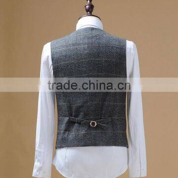 2016 Latest Design 3 Piece Suit With Notch Lapel Two Placket Buttons Flap China Supplier photo-4