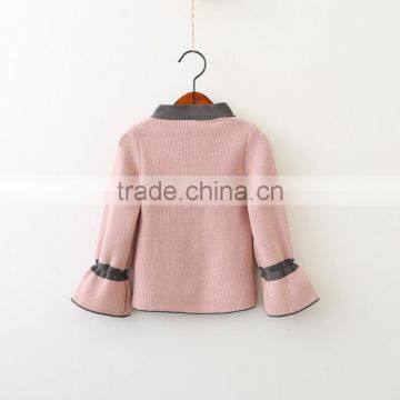 Fashion Autumn Pullover Girls Sweater With Flare Sleeve photo-5