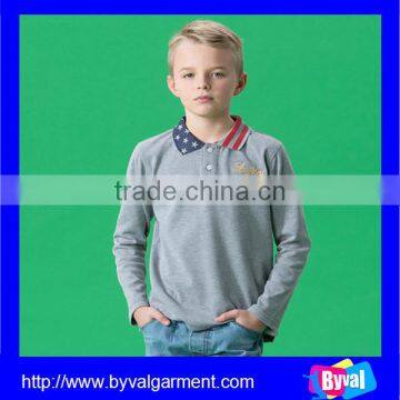 Wholesale childrens polo shirt plain blank t-shirt kids models kids polo shirt with embroidered