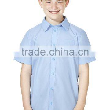 China School Uniform Design 100% Cotton Factory Blue Polo Shirts photo-5