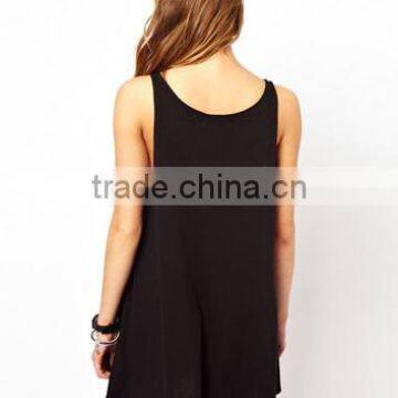 Cheapsale Summer Printed Ladies Loose Solid Color Casual Dress OEM Service Bulk Dress photo-2