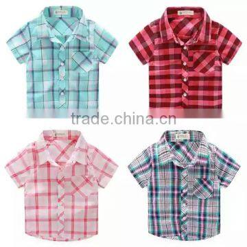 2016 baby clothes cheap custom wholesale china plaid fashion thicken clothing winter boys short sleeve polo t-shirt