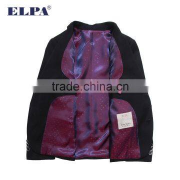 2016 Fashion ELPA Black High Quality Tailor Made Boys Formal Wear School Uniform Suits OEM photo-6