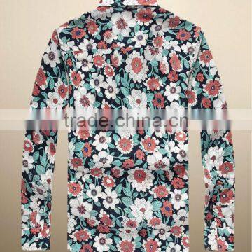 100%Cotton 2014 Latest Mens Casual Dress (Floral Fabric) photo-2