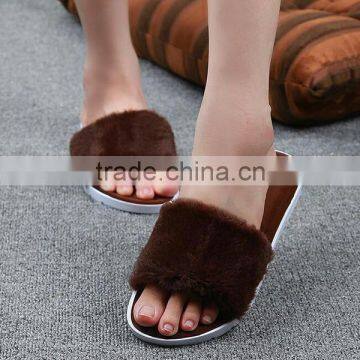 Ladies Shoes Fur Quiet Warm Winter Indoor Home Slipper photo-3