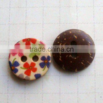 fashion coconut decorative shell button