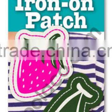 mini neon Iron on canvas patch heat transfer patch colorful patch