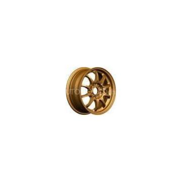 Gold Full Painted 14 / 15 / 16 Inch Alloy Wheels For Cars ET 35-42