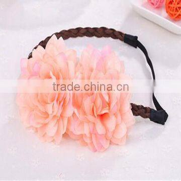 Hawaii Flowers Wig Hairband Wreath Hair Hoop Beach Bohemian Hairpin Fashion photo-6