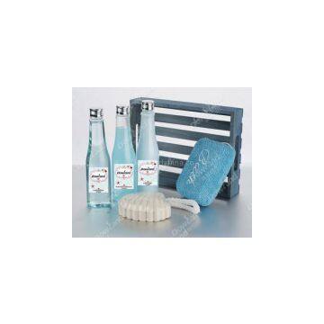 Bath Gift Set In Wooden Box Blue Ocean