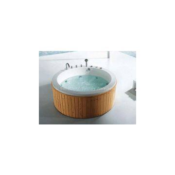 U-BATH freestanding round indoor jacuzzi bathtub from Foshan factory