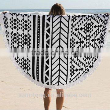 Wholesale microfiber round beach towel