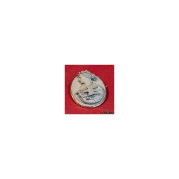 Antiques Larva Cameo