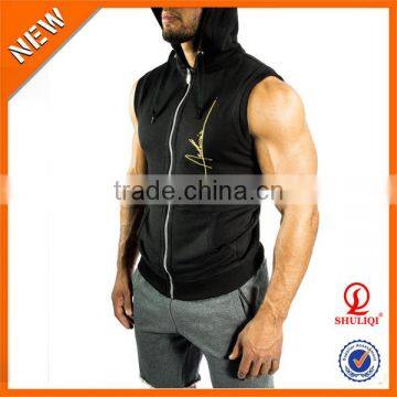 Good Quality Custom Hoodies ,men Sleeveless Hoodies With Caps H-934 photo-3