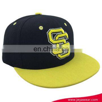 Snapback Cap With Double "S" Puff Embroidery Logo in Front and Undervisor photo-3