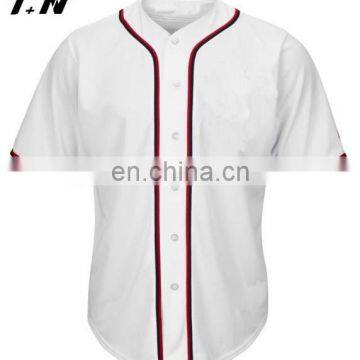 Top quality custom made youth wholesale blank baseball jerseys