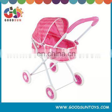 2016 Hot sell new design of doll stroller baby doll prams for kids play stroller