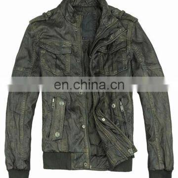 2015 new model designer wholesale leather jacket men