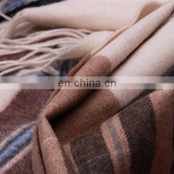Inner Mongolia Factory Wholesale Lambs Wool Plain Woven Yarn Dye Scarf Fashion Ladies Winter Warm Classic Tartan Wool Shawl